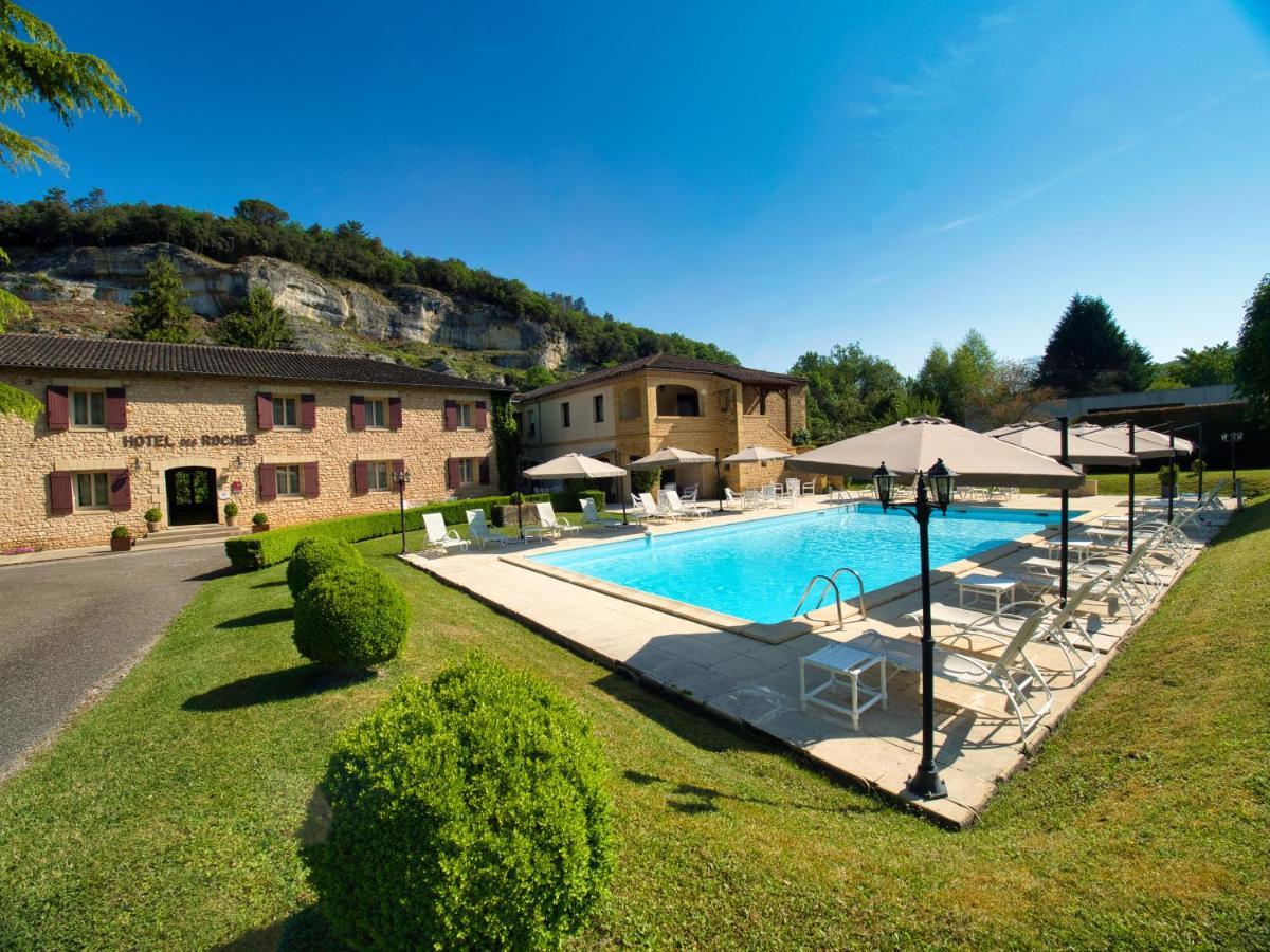 Hotel Des Roches - Climatisation Les Eyzies Buitenkant foto